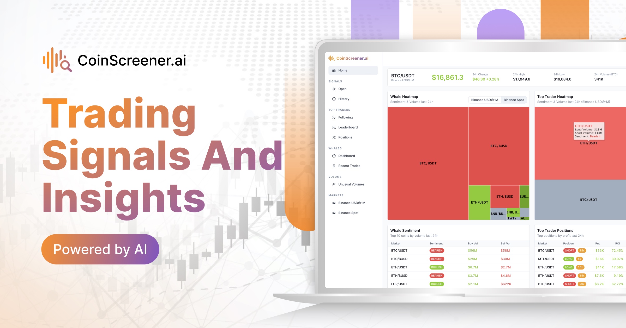 CoinScreener - AI crypto trading signals & insights